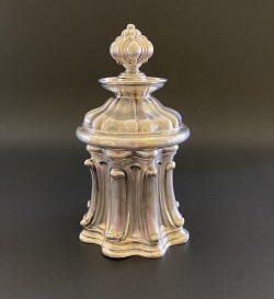 Antique german silver tea caddy