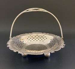 chinese expot silver basket
