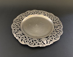 Antique 900 Silver Ottoman Tray