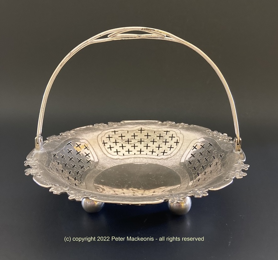 Antique Chinese Export Silver Basket
