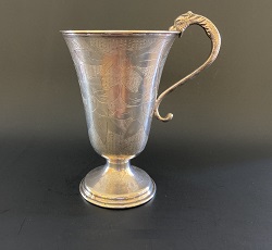 colombian 900 silver snake handled cup