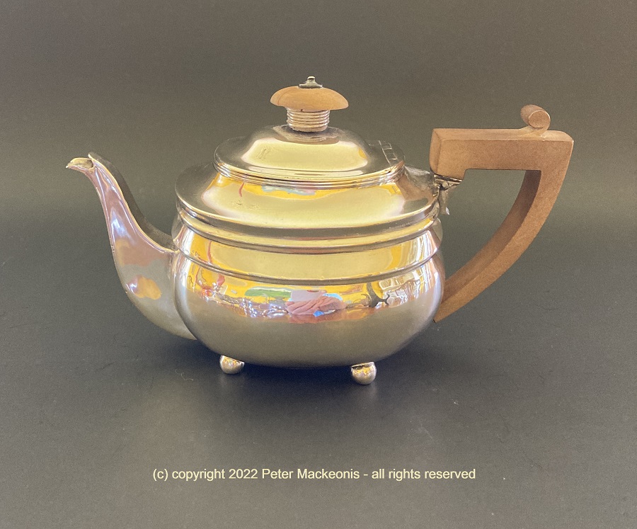 Wm. Robertson Georgian Sterling Silver Coffee Pot