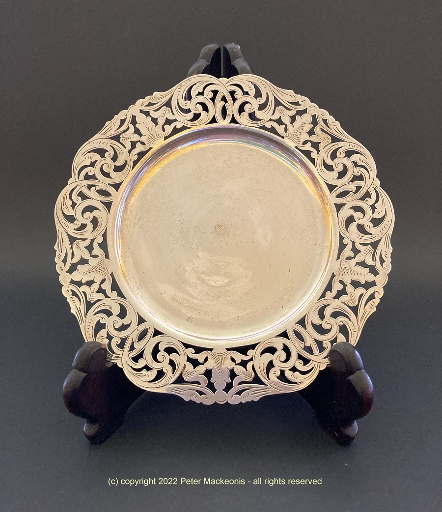 antique silver ottoman tray